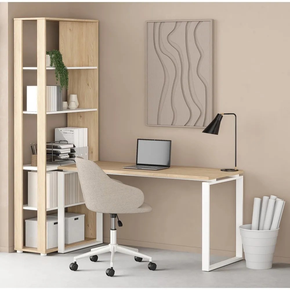 Birou cu blat cu aspect de lemn de stejar 60x150 cm Sign – Tvilum