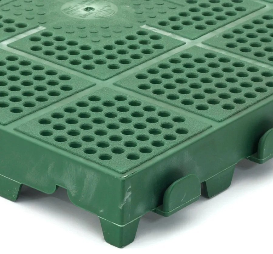 Placi de plastic perforat Linea Combi 40 x 40 x 4,8 cm, verde