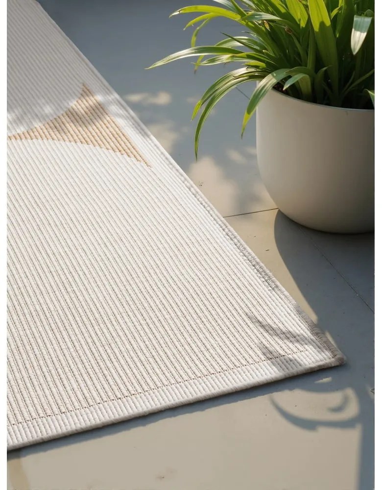 Covor pentru exterior și interior bej/fildeș 160x230 cm Duet Bowen – NORTHRUGS