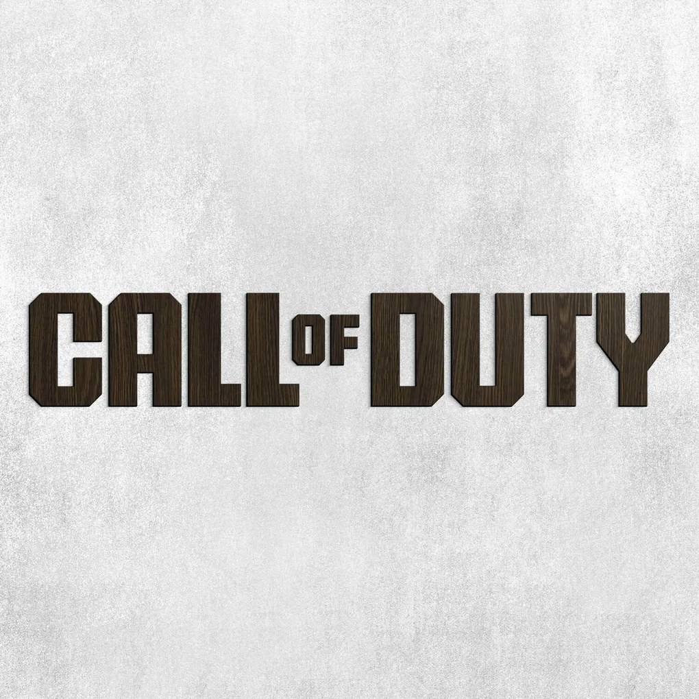 DUBLEZ | Logo din lemn pentru perete - Call of Duty