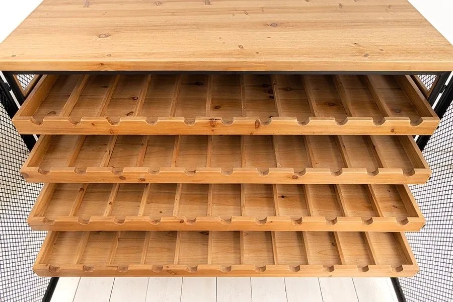 Raft pentru 55 sticle de vin Bodega 130cm