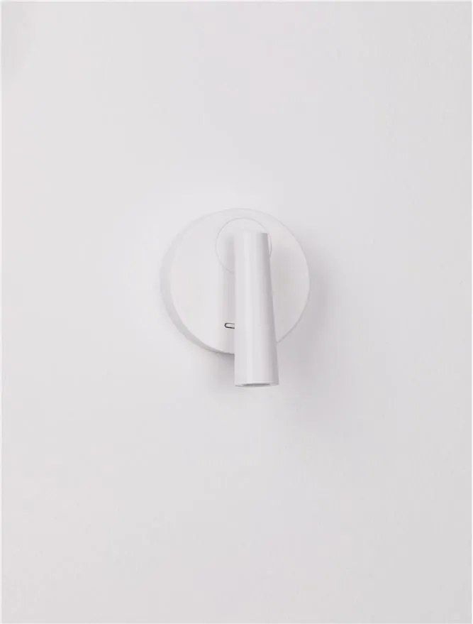 Aplica cu Spot LED directionabil stil minimalist TICO alba, NVL-9695146