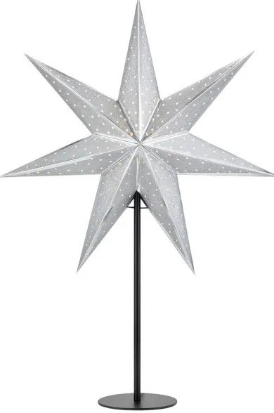 Decorațiune de Crăciun GLITTER 1xE14/25W/230V 65 cm neagră/argintie Markslöjd 705794