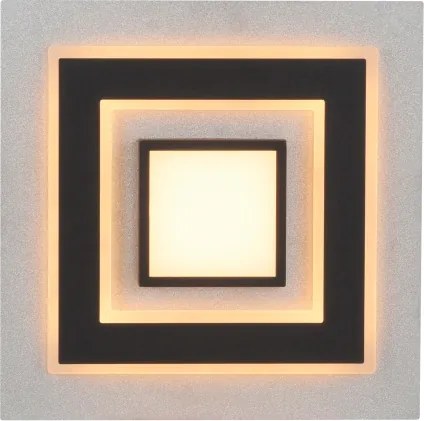 JUST LIGHT. 14439-21 - LED Plafonieră CICHIO LED/18,5W/230V + LED/9W neagră