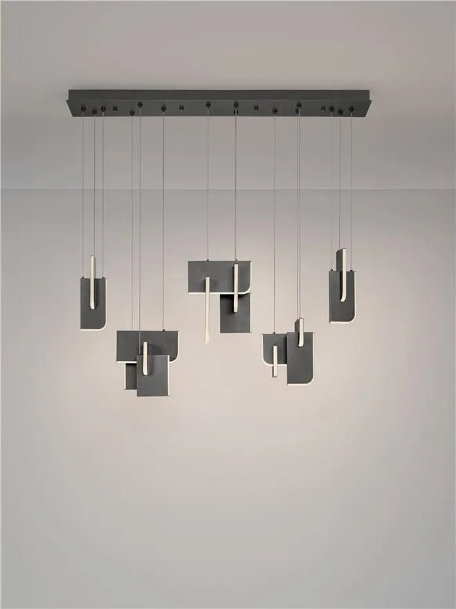 Lustra LED suspendata liniara design decorativ 2700K TOTEM