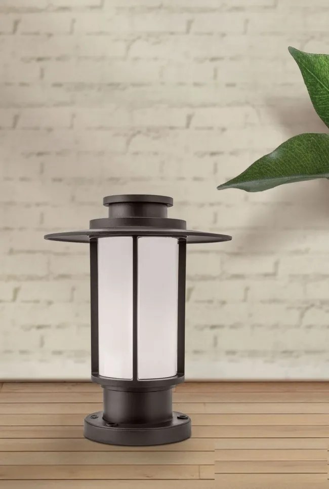 Stalp mic cu protectie IP54 Teiko AL 11-1180 Mokka OR