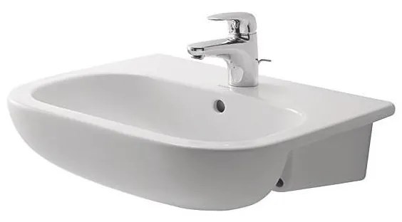 Duravit D-CODE 339550000 - Lavoar încastrat 55x44 cm, ceramică, alb lucios