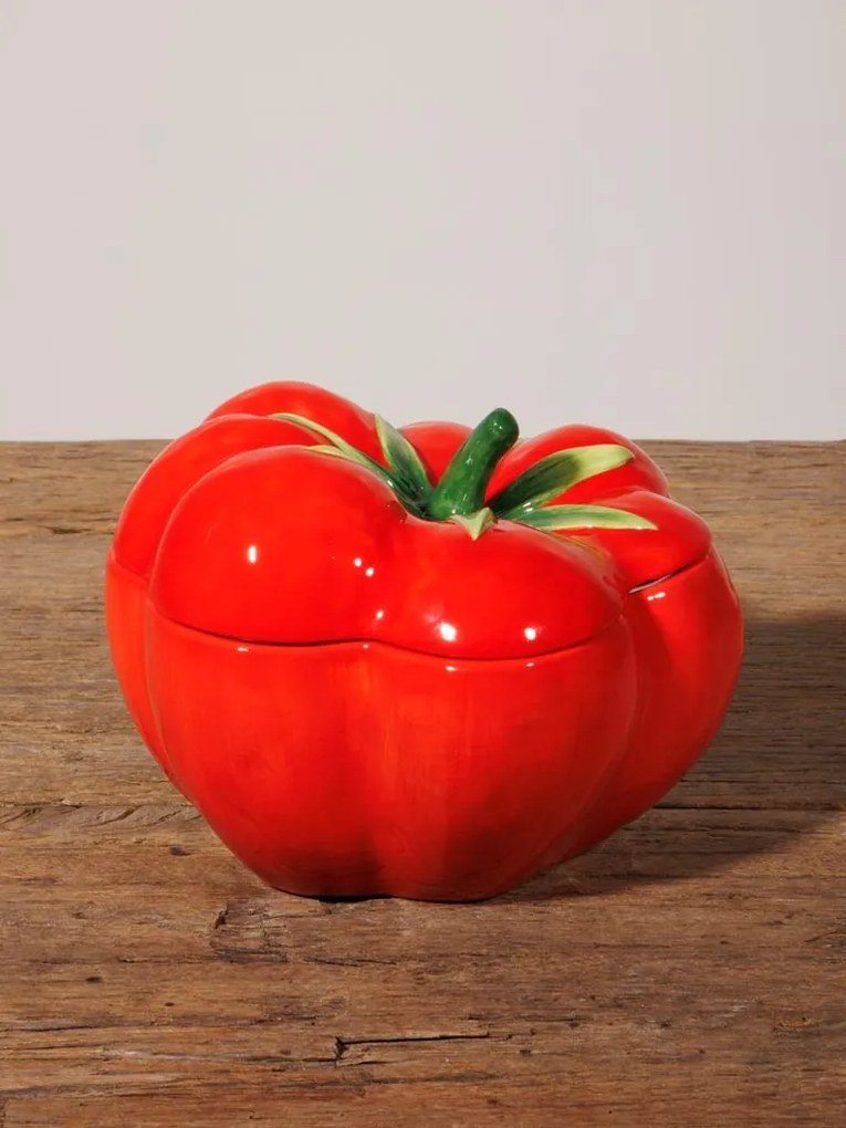 Bol cu capac din ceramica, "Tomato"