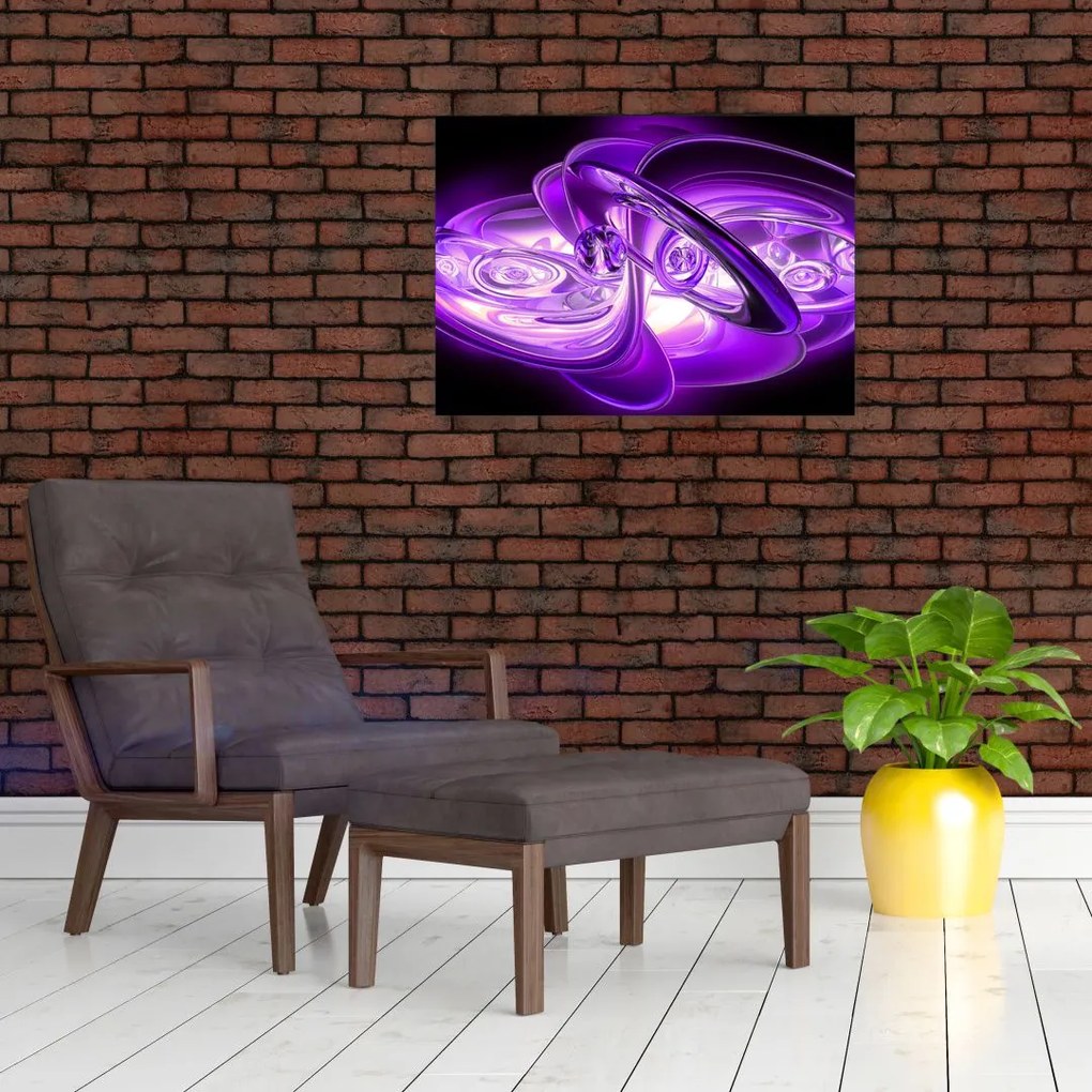 Tabloul fractalilor în violet (70x50 cm)