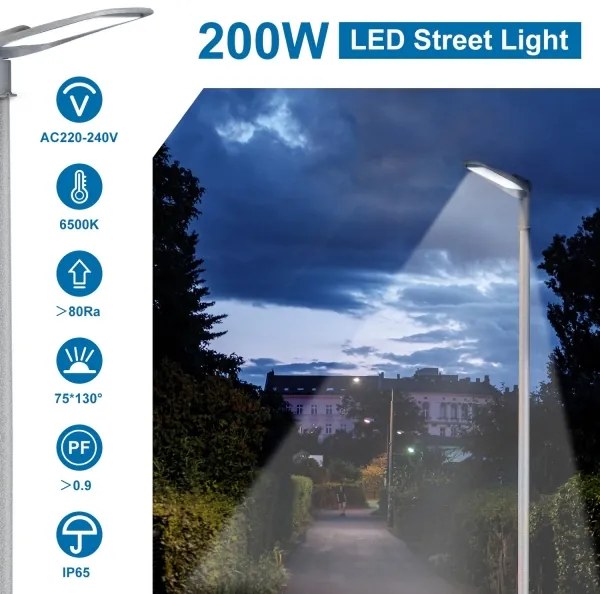 Lampă LED stradală Aigostar LED/200W/230V 6500K IP65