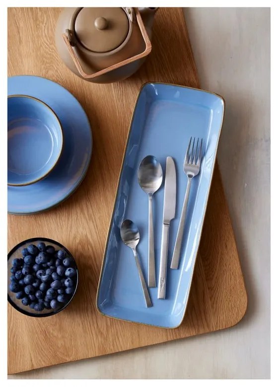 Tacâmuri argintiu-mat din oțel 16 buc. – Bitz