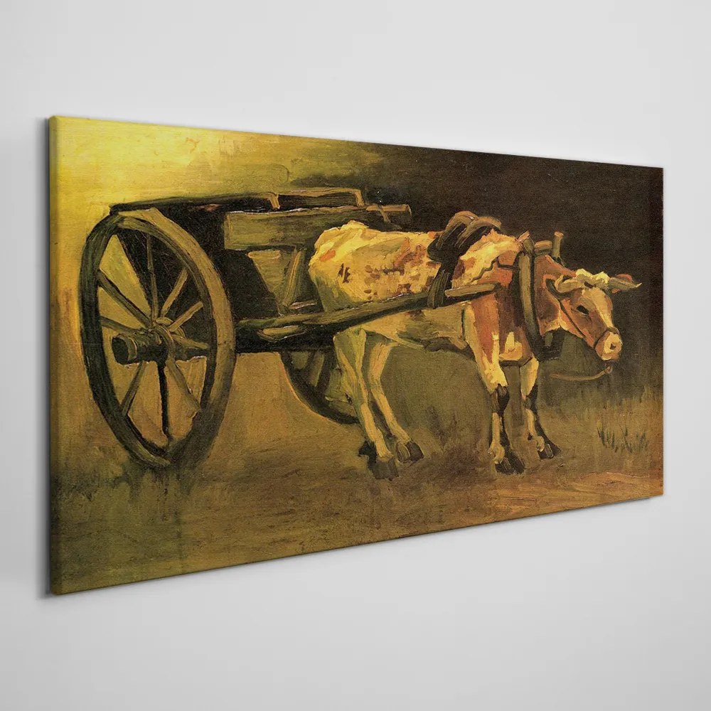 Tablou canvas Car și Boi Van Gogh