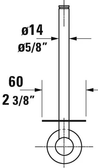 Duravit D-Code Suport hartie igienica vertical