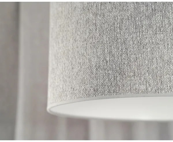 Lustră aplicată ROLLER ECO Duolla RECYCLING 1xE27/15W/230V d. 45 cm gri