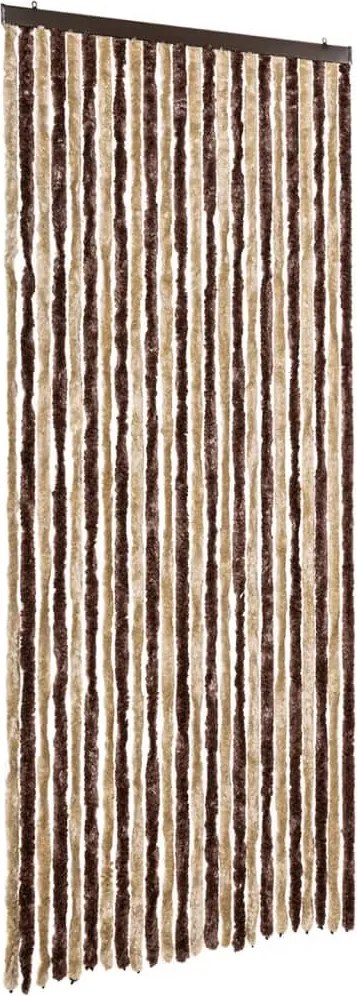 vidaXL Perdea pentru insecte, bej și maro deschis, 100x220 cm Chenille