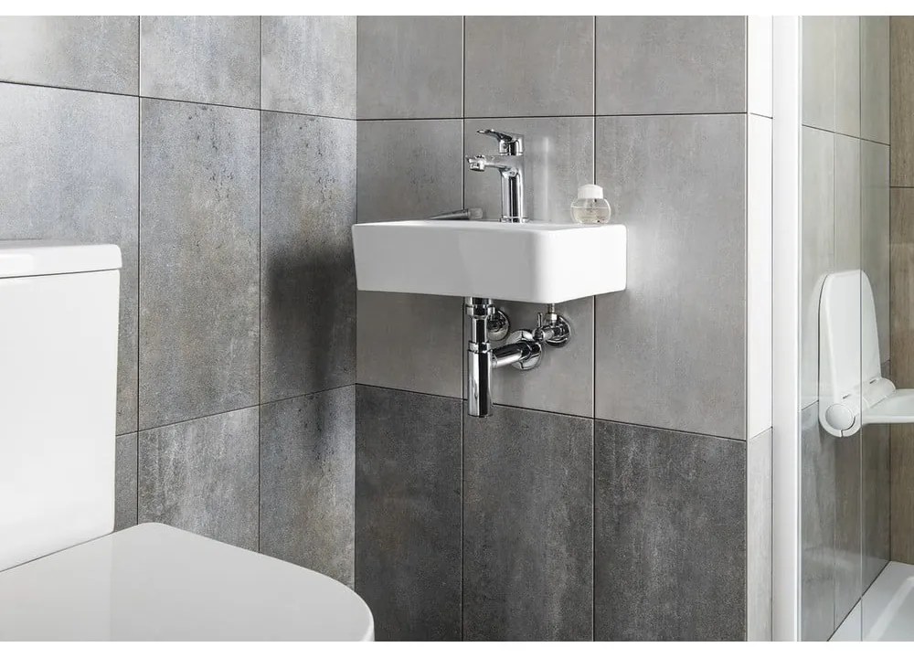 Chiuvetă mică pentru WC albă din ceramică 36x25 cm Gerda – Sapho