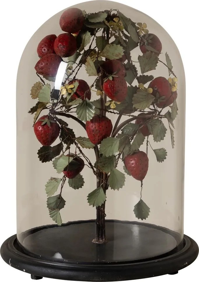 Clopot de sticla cu capsun artizanal, „Strawberry Precious”