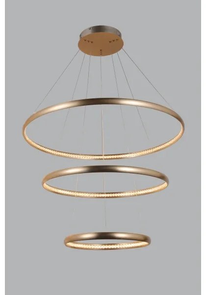 Lustră LED pe cablu BRIGHTON LED/55W/230V aurie Azzardo AZ4429