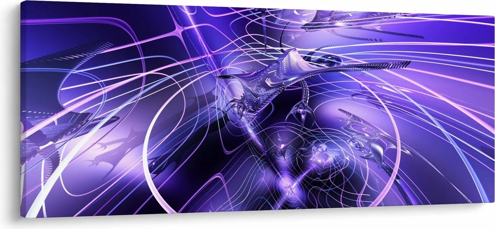 Tablou abstracție tehnică (120x50 cm)