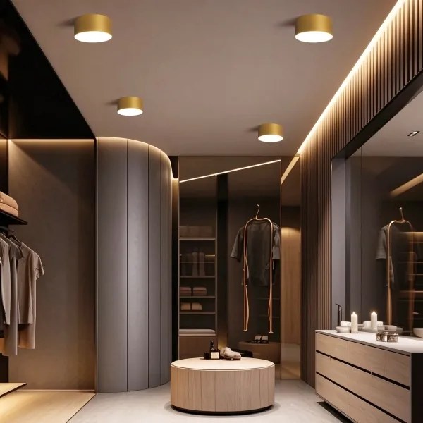 BRILAGI -LED Plafonieră de baie FORIS LED/20W/230V Ø 15 cm aurie IP44