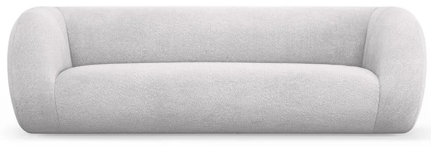 Canapea gri deschis cu tapițerie din stofă bouclé 230 cm Essen – Cosmopolitan Design