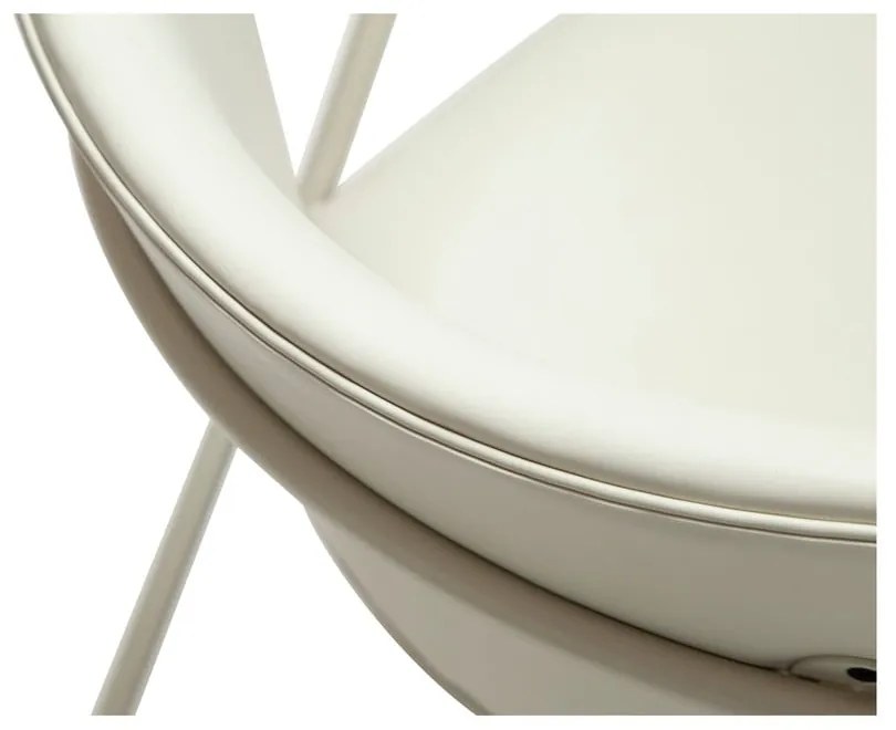 Fotoliu crem din imitație de piele Zed – DAN-FORM Denmark