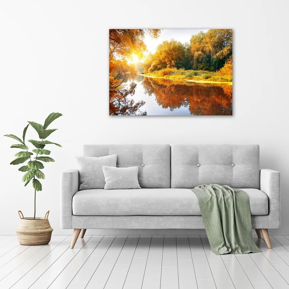 Print pe canvas Râu în toamna