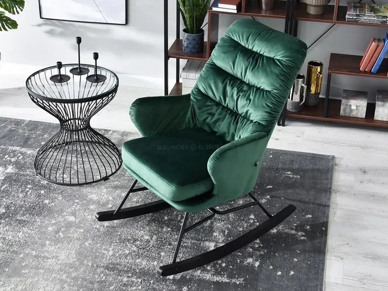 Fotoliu Lusil (verde + negru). Promo -16%. 1110285
