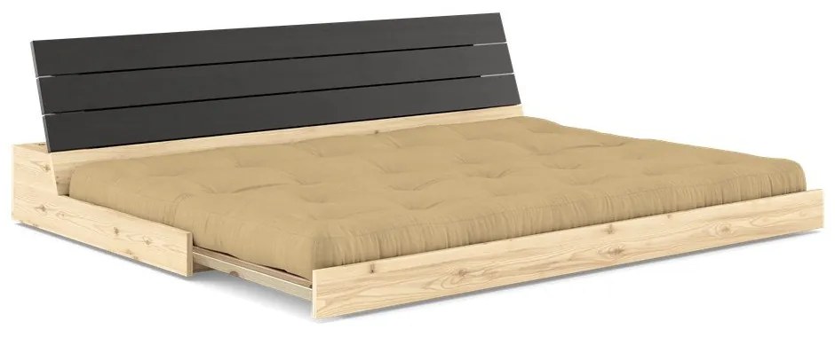 Canapea galben-muștar extensibilă 196 cm Base – Karup Design