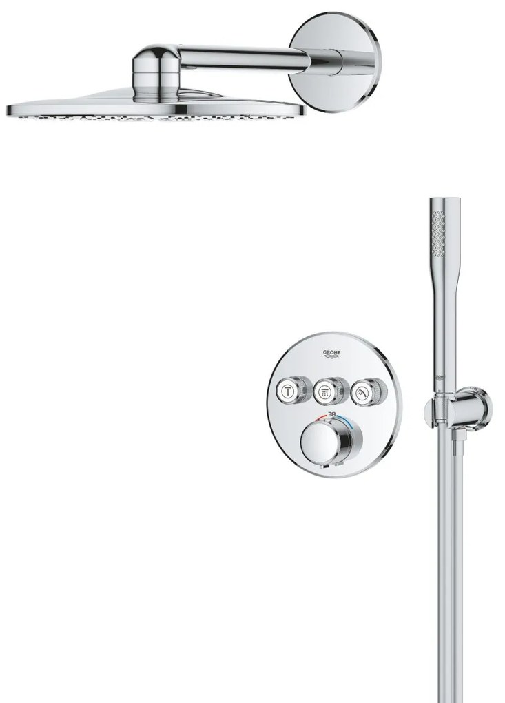 Grohe Precision Smartcontrol set de dus ascuns cu termostat da crom 34874000