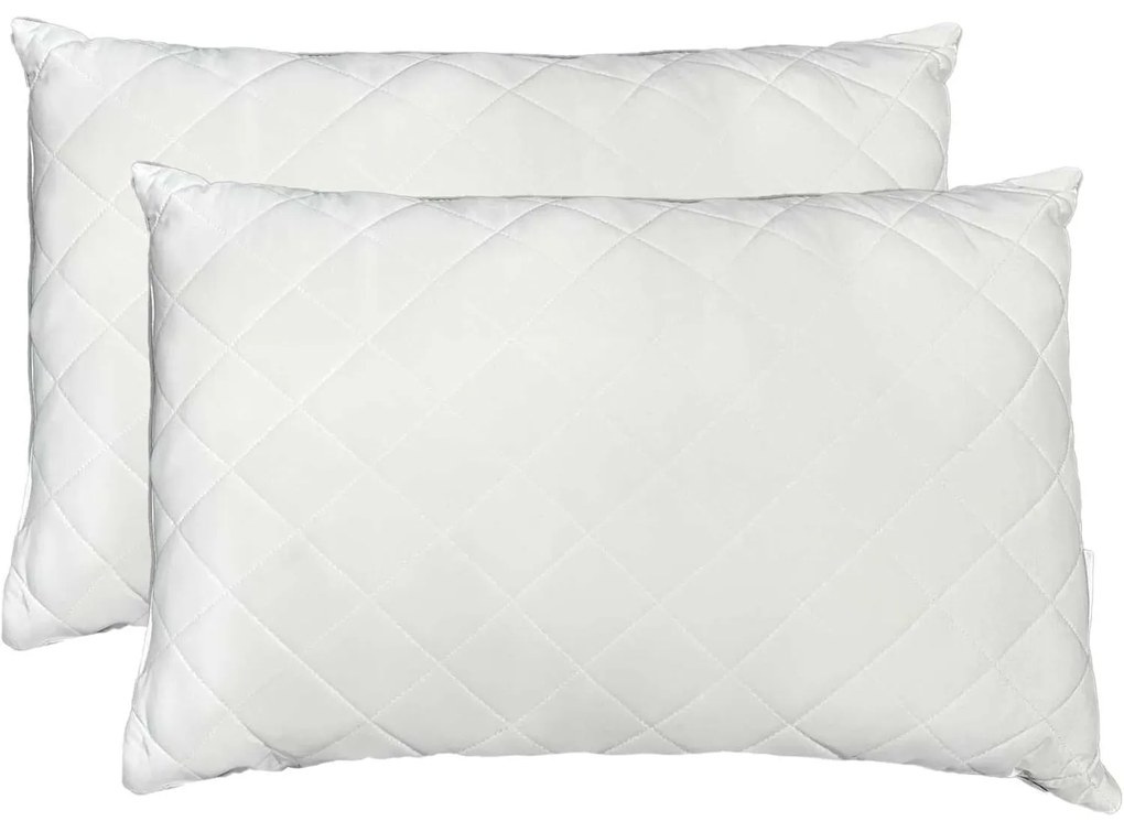Set de 2 perne răcoritoare cu husă, 50 x 70 cm, alb