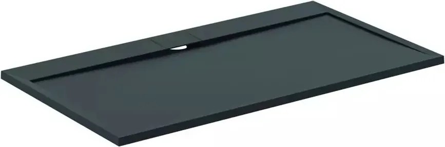 Cadita de dus dreptunghiulara Ideal Standard i.life Ultra Flat S negru intens 160x90 cm