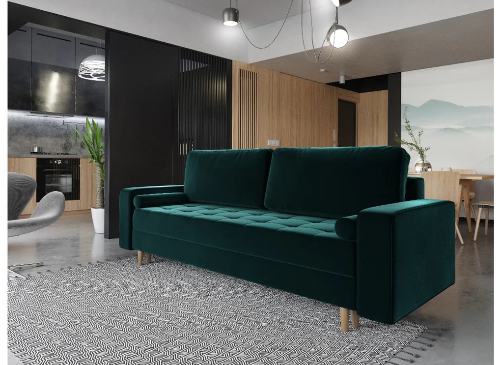 Supermobel Canapea extensibilă tapițată PRIMA, 238x90x91, itaka 48