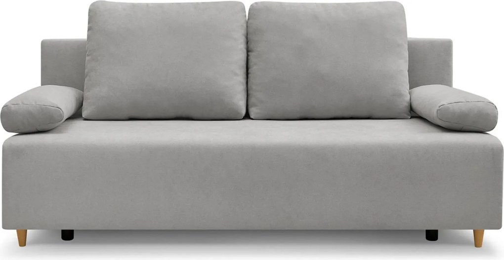 Canapea extensibila SUN, stofa catifelata gri - Enjoy New 45, 193x92x9