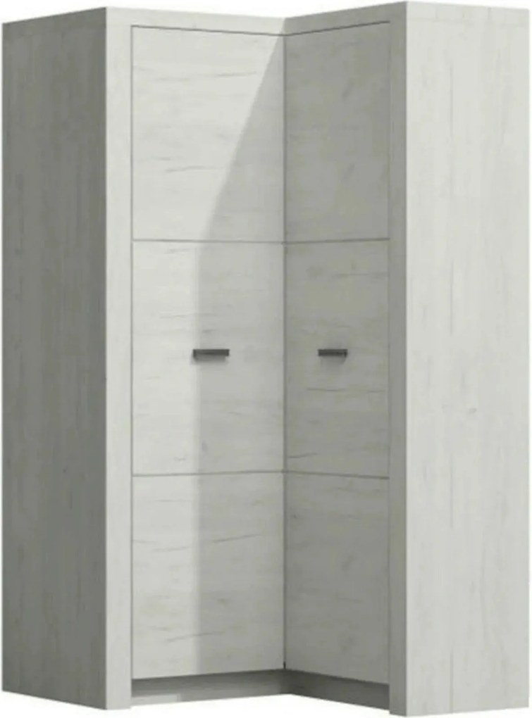 Dulap INFINITY I-14, frasin alb, PAL melaminat, cu 2 usi, 90/106x58/42