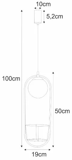 Lustră pe cablu PLANT 1xE14/40W/230V negru Zuma Line 5003