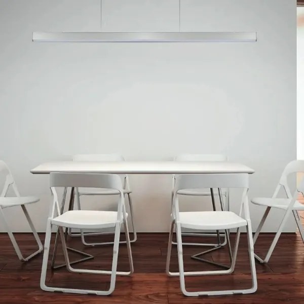 Lustră LED pe cablu SAMSUNG CHIP LED/40W/230V 4000K argintie