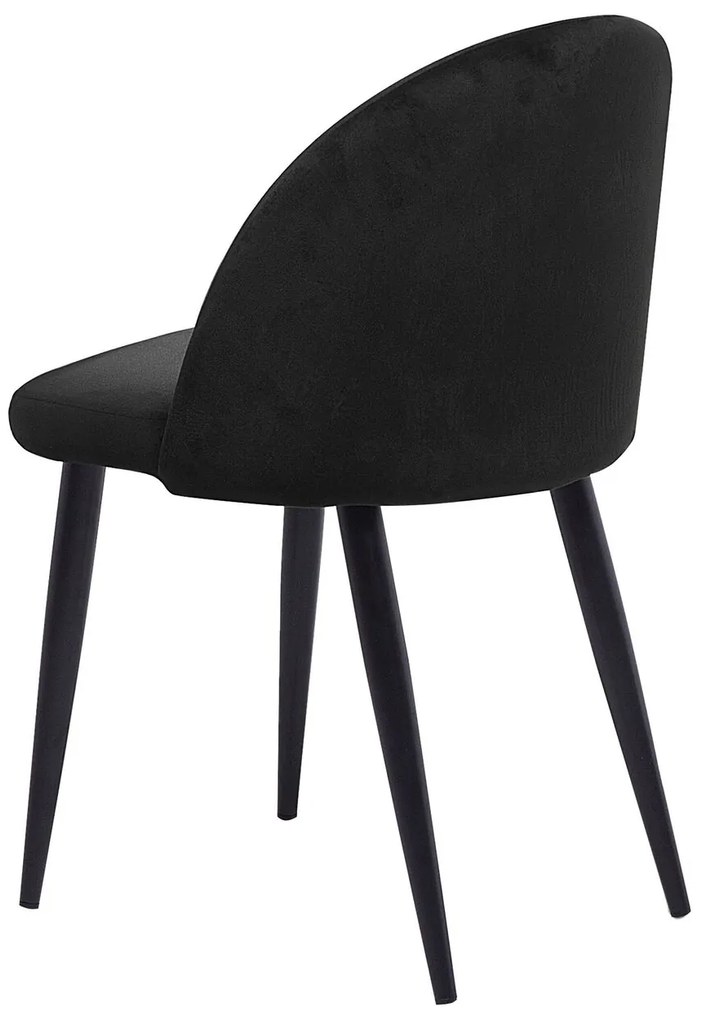 Set 2 buc. scaune pentru sufragerie Visla (negru). 1009934