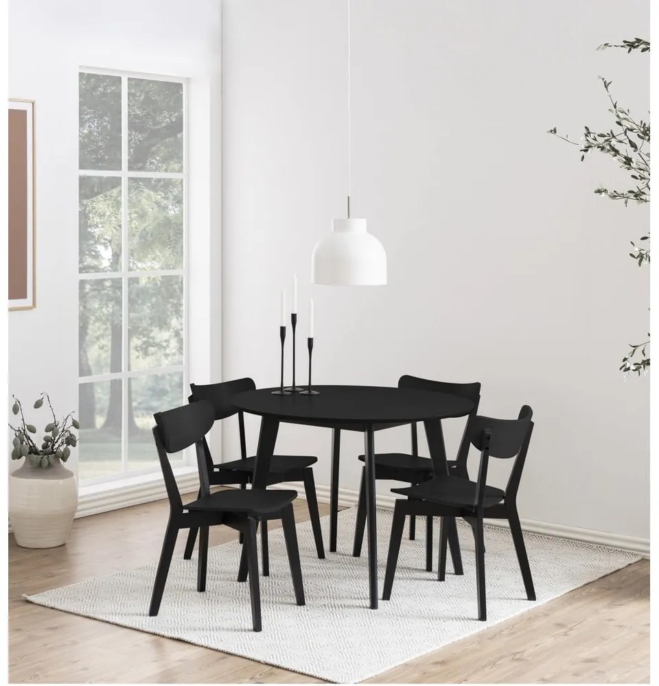 Scaun de dining negru Roxby – Actona