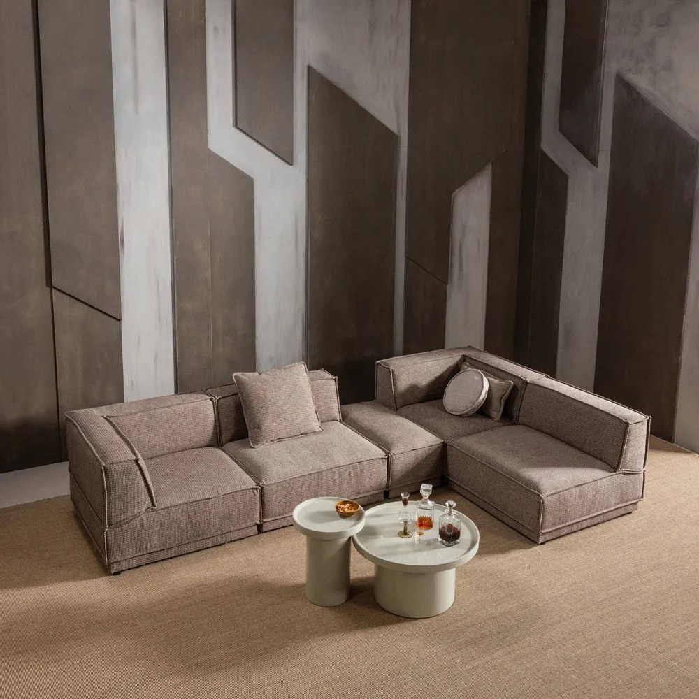 Măsuță auxiliară rotundă cu aspect lucios ø 40 cm Veluna – WOOOD