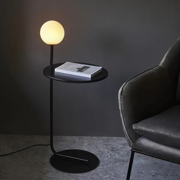 Endon 96713 - Lampă de podea HALO, 1xG9/3W/230V, negru/alb