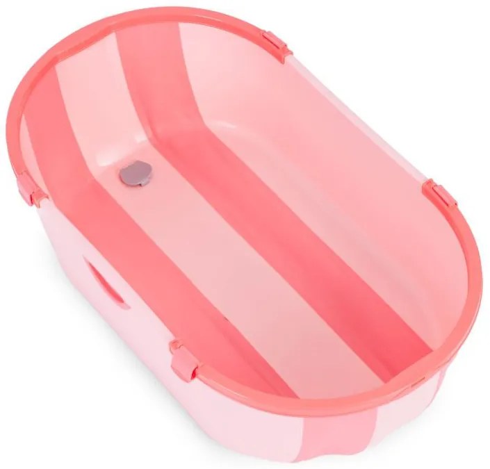 Cada de baie pliabilă din silicon pentru copii - roz
