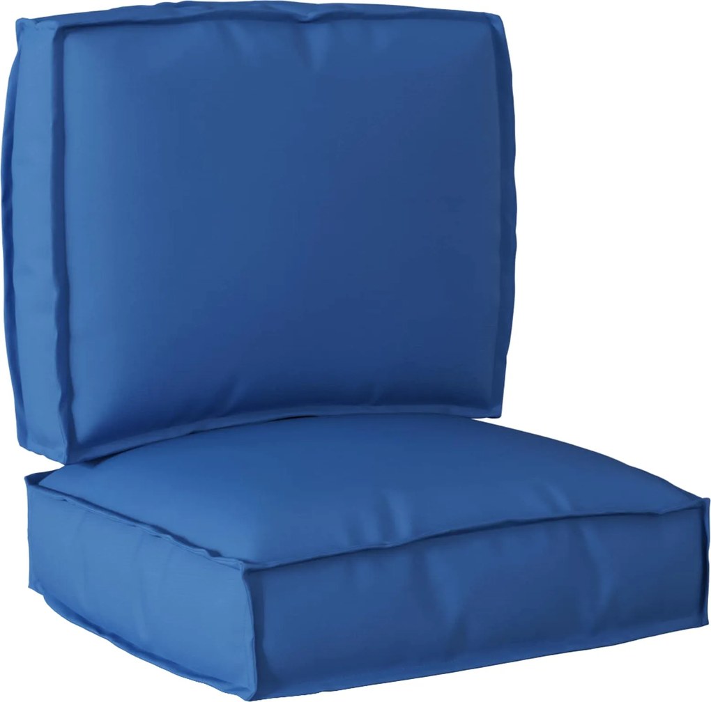 vidaXL Set de perne pentru palet 2 pcs Albastru regal Material Oxford