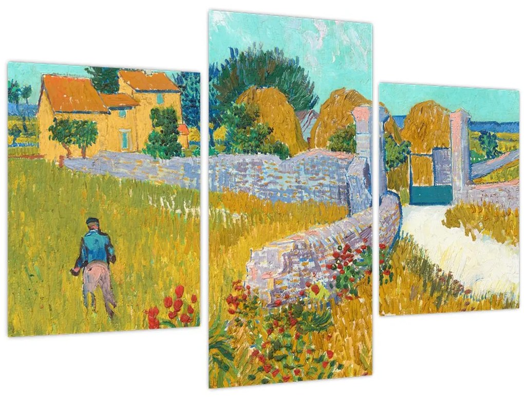 Tablou - Vincent van Gogh, Farmhouse in Provence, reproducere (90x60 cm)
