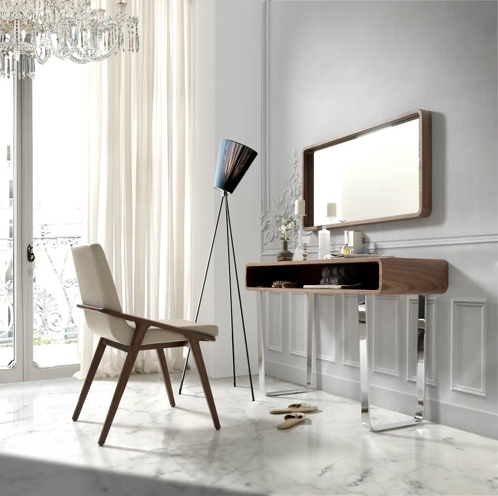 Consola eleganta finisaj furnir de nuc, Alline AC-136-X