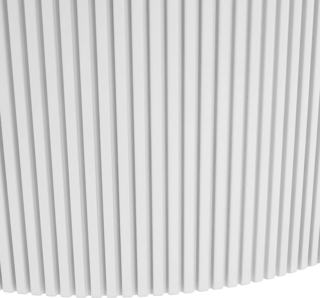 Măsuţă de cafea, marmură albă/MDF, diametru 80 cm, MAHIR TYP 1