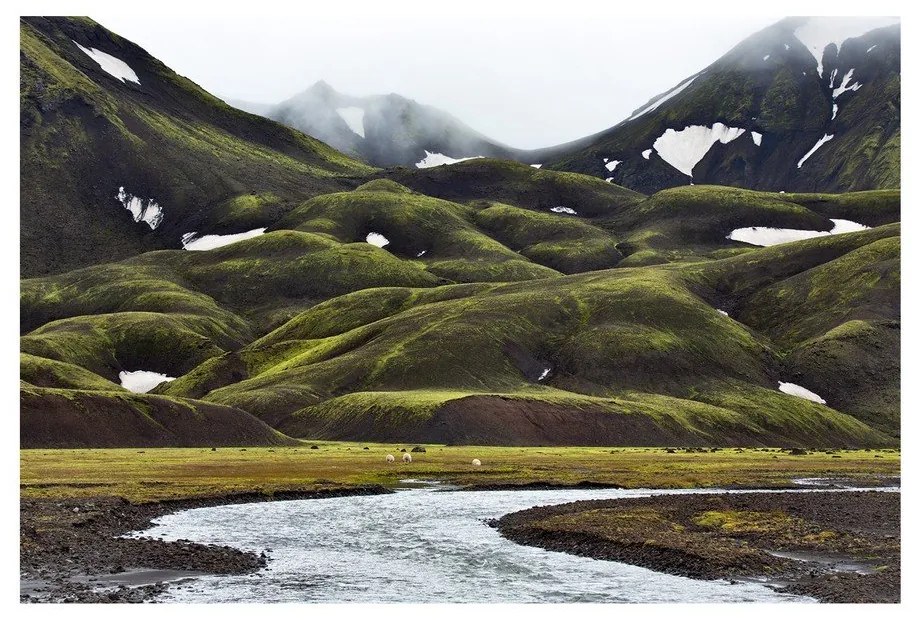 Tablou din sticlă 120x80 cm Fjallabak – Styler