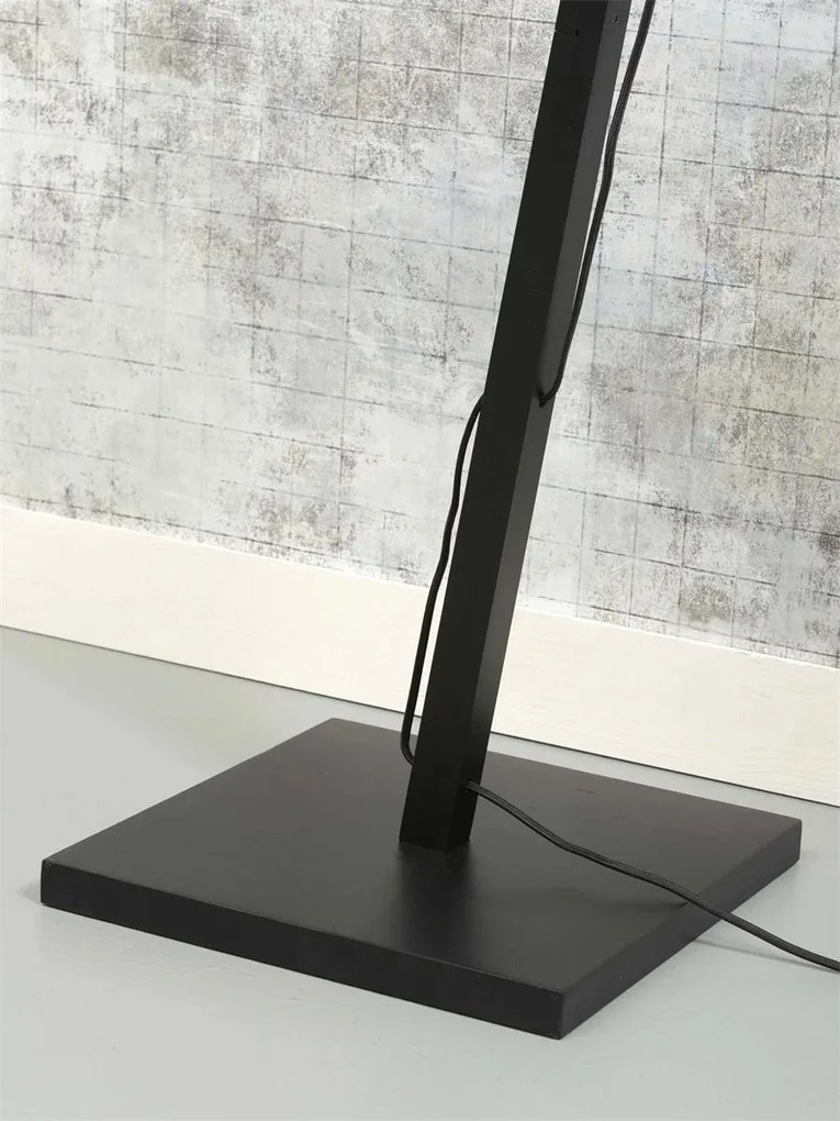 Lampa de podea eco din iuta Iguazu S 40cm, negru