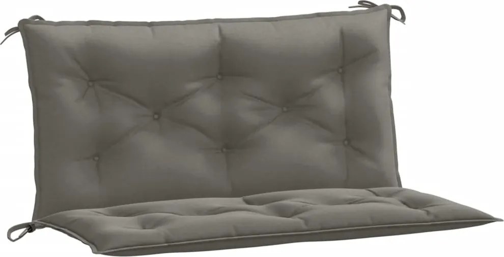 vidaXL Pernă bancă de grădină 2buc melanj gri închis 100x50x7cm textil