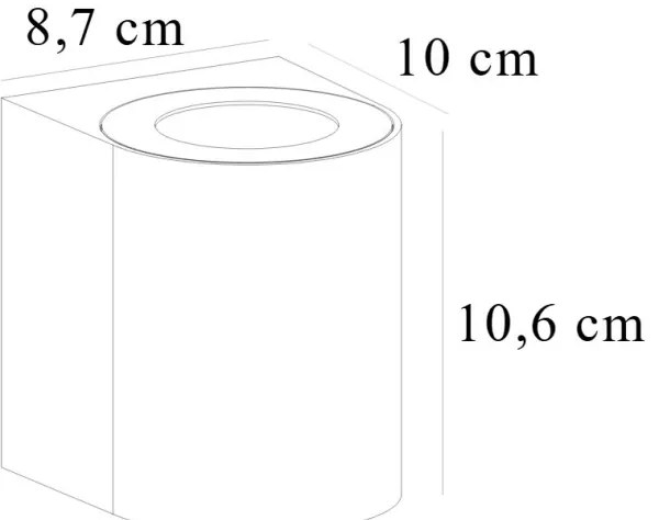 Nordlux - Aplică LED de exterior CANTO 2xLED/5,5W/230V IP44 gri